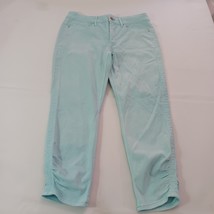 White House Black Market Crop Jeans Women’s Size 10P The Skinny Green Stretch image 10
