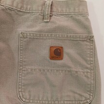 Carhartt B11-DES Dungaree Fit Mens 36×34 Fits 36×31 Carpenter Beige Rugged Jeans image 7