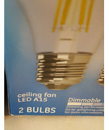 GE Refresh Energetic Daylight A15 Ceiling Fan Bulbs (2) 2 Packs Clear Di... - £7.65 GBP