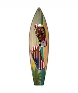 Maryland Flag and US Flag Flip Flop Novelty Metal Surfboard Sign SB-258 - $467.70 MXN