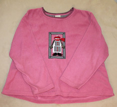 Women&#39;s Christmas Sweater Snowman Size XL Jenny Buchanan Pink Ugly Chris... - $14.73