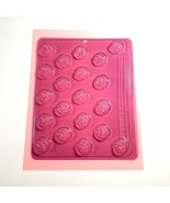 Vintage Candy Melts Mold Rose Mini 1Inch Polymer Clay Fondant Soap - $14.03