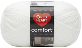 Red Heart Comfort Yarn-White &amp; Opal Shimmer - £20.21 GBP