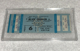 ALICE COOPER SUZIE QUATRO 1975 VINTAGE UNUSED CONCERT TICKET JACKSON COL... - £30.01 GBP