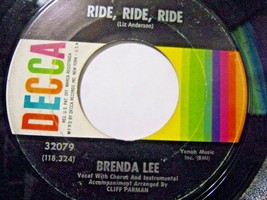 Brenda Lee-Ride, Ride, Ride / Lonely People Do Foolish Things-45rpm-1967-VG+ - £1.97 GBP
