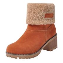 Winter Comfortable Fur Warm Ankle Snow Boots For Women - £18.18 GBP