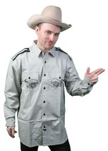District 81 Luz Camisa Millatary Estilo Hombreras - $554.27 MXN