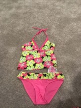 NWT 2B Real Girls Pink Floral Tankini—Size 4 - $26.00