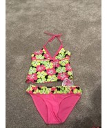 NWT 2B Real Girls Pink Floral Tankini—Size 4 - $492.69 MXN
