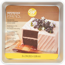 Wilton Performance Pans Aluminum Square Cake and Brownie Pan, 8-Inch - £31.27 GBP