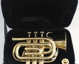 Pocket Trumpet With Brass Finish, Great Sounds, And A Gold Case. - $139.93