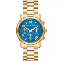 Michael Kors Women&#39;s Runway Blue Dial Watch - MK7353 - £111.21 GBP