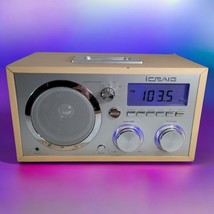 Alarm Clock Radio ICraig CMA3036 Retro iPad Docking Station AC-120V In B... - £26.10 GBP