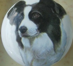 Ceramic Knobs w/ Border Collie #2 DOG - $4.46