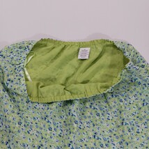 Elastic Waist RN#67473 Women's Green Floral Rear Zipper & Slit Skirt 18W (36×36) image 11