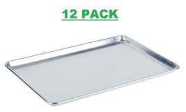 12 PACK Full Size Aluminum 18&quot; x 26&quot; Bun Sheet Baking Pan Wire in Rim Co... - $156.99