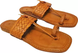 Mens Kolhapuri Soft Leather BOHO Hippie Flat HT11 Jesus Sandal US size 7-12 - £29.31 GBP