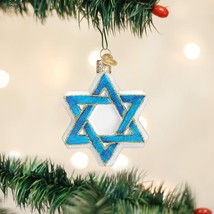 Old World Christmas Star Of David Hanukkah Glass Holiday Ornament 22033 - £13.53 GBP