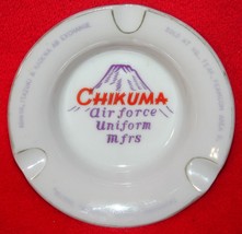 Vintage 50s Chikuma Us Air Force Usaf Uniform Maker Japan Porcelain Ashtray - £14.00 GBP