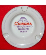Vintage 50s CHIKUMA US Air Force USAF Uniform Maker JAPAN Porcelain ASHTRAY - €15,22 EUR