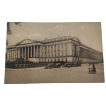United States Treasury Building Postcard 1930s DC City Finance Bank US H... - $6.99