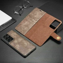 For Samsung S21 S20 FE S10 Ultra Plus Leather Case Wallet Magnetic Flip Cover - £46.68 GBP