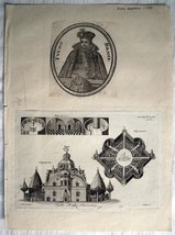 J. ROYCE Original Engravings Tycho Brahe Observatory c1780  - £33.75 GBP