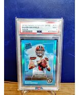 Authenticity Guarantee

2018 Donruss Optic BAKER MAYFIELD RC AQUA #d 18/... - $495.00