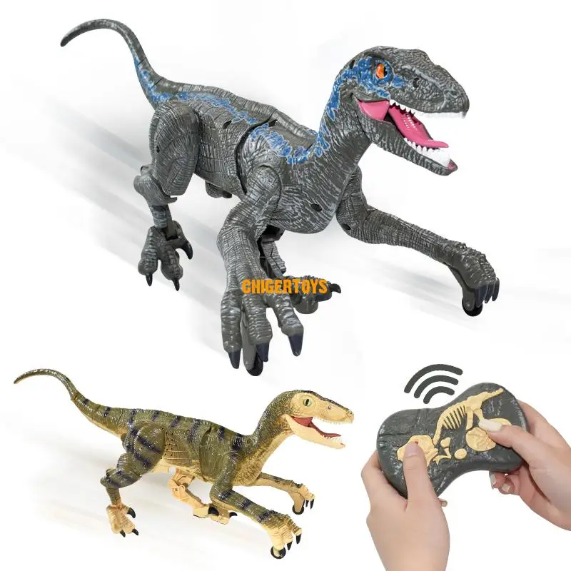 Realistic Remote Control Dinosaur Electric Simulation Sound Light Walking - £52.49 GBP