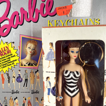 Barbie Original 1959 Keychain Figural w/ Movable Parts 3.5 in Basic Fun - $12.34