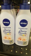  2 Nivea Oil Infusied Lotion Cherry Blossom &amp; Jojoba Oil(Cherry Blossom Escent) - £22.88 GBP