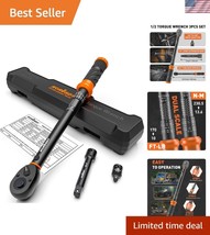 Versatile 1/2-Inch Drive Torque Wrench, ±3% Precision, for Cars and Moto... - $45.00