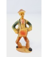 Louis Marx &amp; Co. VTG 1960s Plastic Accordion Player 3&quot; Figure Man Hong K... - £8.77 GBP