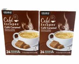 Cafe Escapes Cafe Caramel, Keurig K-Cup Pod, 48 Count Best By 3/2024 - $23.75