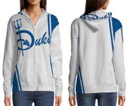 Duke Blue Devil Womens Graphic Zipper Hooded Hoodie - £27.87 GBP+