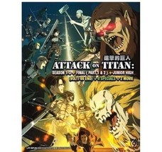 Attack On Titan : Complete (Season 1-4)+2 Movies / Season 4 (Part 2) DVD Eng Dub - £17.27 GBP+