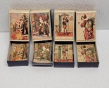 Vintage 4 Tiny Christmas Matchbox Puzzles Ornament Hong Kong Merrimack 2.5” - $17.73