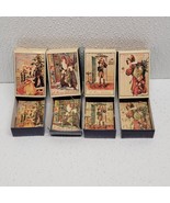 Vintage 4 Tiny Christmas Matchbox Puzzles Ornament Hong Kong Merrimack 2.5” - £14.13 GBP