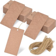 SallyFashion 100PCS Kraft Paper Gift Tags with String, Blank Hanging Lab... - $12.23