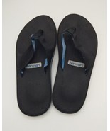 Hari Mari Flip Flops Sandal Mens 14 Blue Slip On Casual Leather - $36.06 CAD