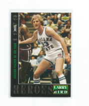 Larry Bird (Boston Celtics) 1992-93 Upper Deck Basketball Heroes Insert #19 - £5.31 GBP