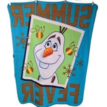 Disney Frozen Olaf 40&quot; X 50&quot; (Pre-washed) Fleece Throw Blanket Northwest - £6.65 GBP