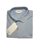 Ministry of Supply Mens Aero Blue Check Dress Shirt XL Slim New - £41.77 GBP