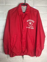 1970s Nebraska Cornhuskers The Sports Master Lined Light Jacket Sz Medium - Snaps - £28.07 GBP