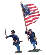 Britains 31011 Civil War Union Infantry Iron Brigade Command Set #1 Char... - $172.96 CAD