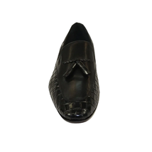 Men's GENIO Genuine Crocodile Embossed Leather Shoes Turkey 120371164 Black image 2