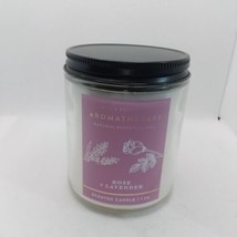 Bath and Body Works rose lavender 7 oz candle - £17.26 GBP