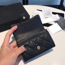  real leather Wallet for Women Hot Selling High Quality Caviar Cowhide Purse Coi - £98.40 GBP