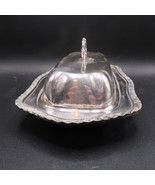 Vintage Silver Plated Butter Dish No Glass Insert Ornate Please Read Des... - £13.02 GBP