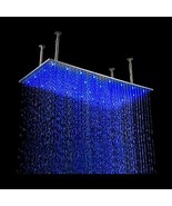 12&quot;x24&quot; Ceiling Mount Rainfall LED Shower Head - $12,701.14 MXN+